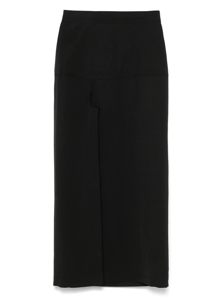 slited midi skirt