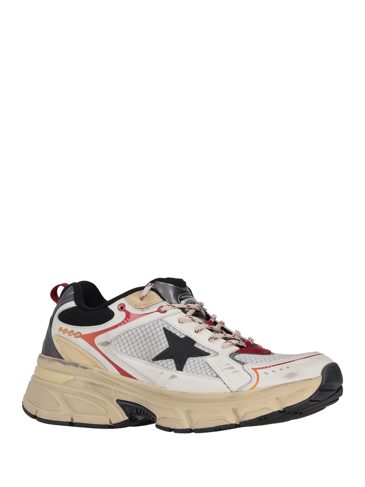 LIGHTSTAR MESH UPPER AND HEEL LEATHER TOE AND SPUR TPU STAR