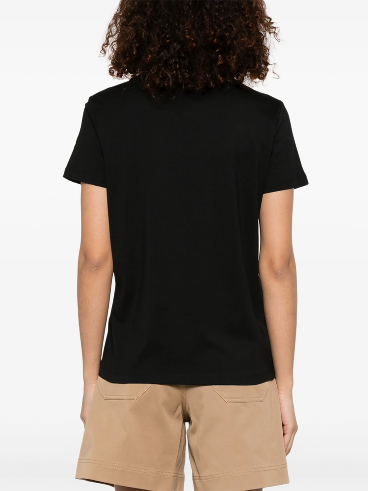 logo-embroidered cotton T-shirt