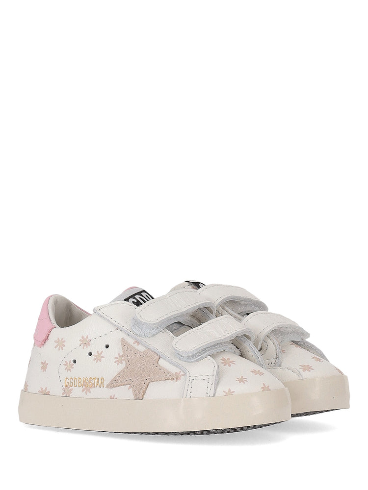 BABY SCHOOL NAPPA UPPER WITH PRINTS SUEDE STAR LEATHER HEEL