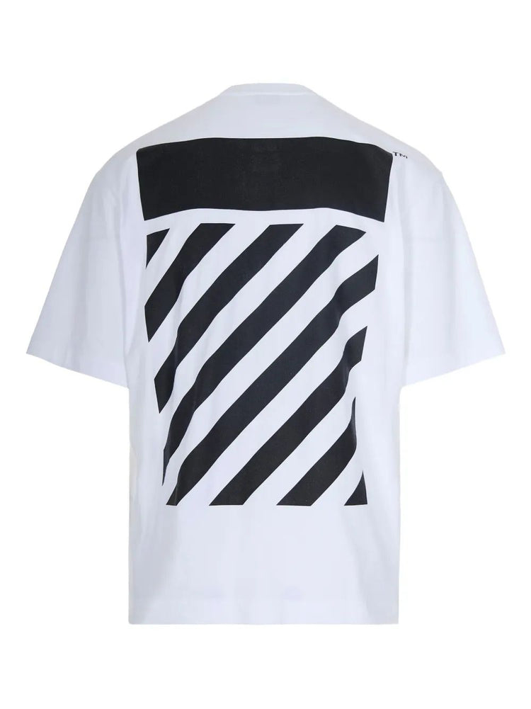 FLANNEL DIAG SKATE S/S TEE WHITE - BLACK