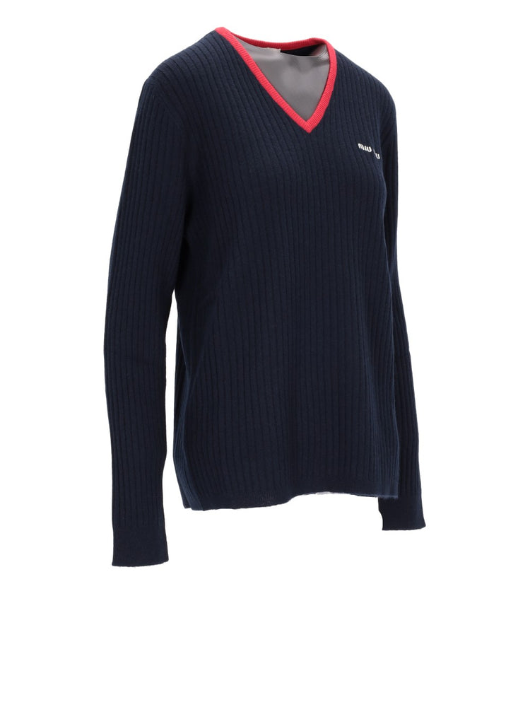 v neck cashmere sweater