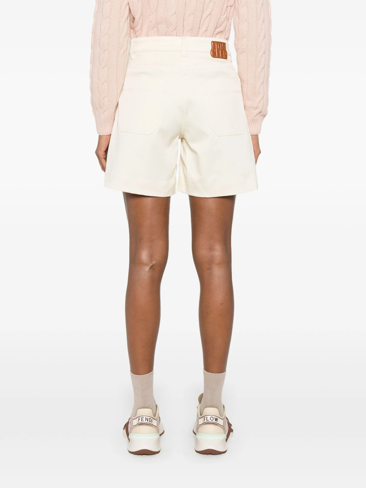 cotton gabardine shorts
