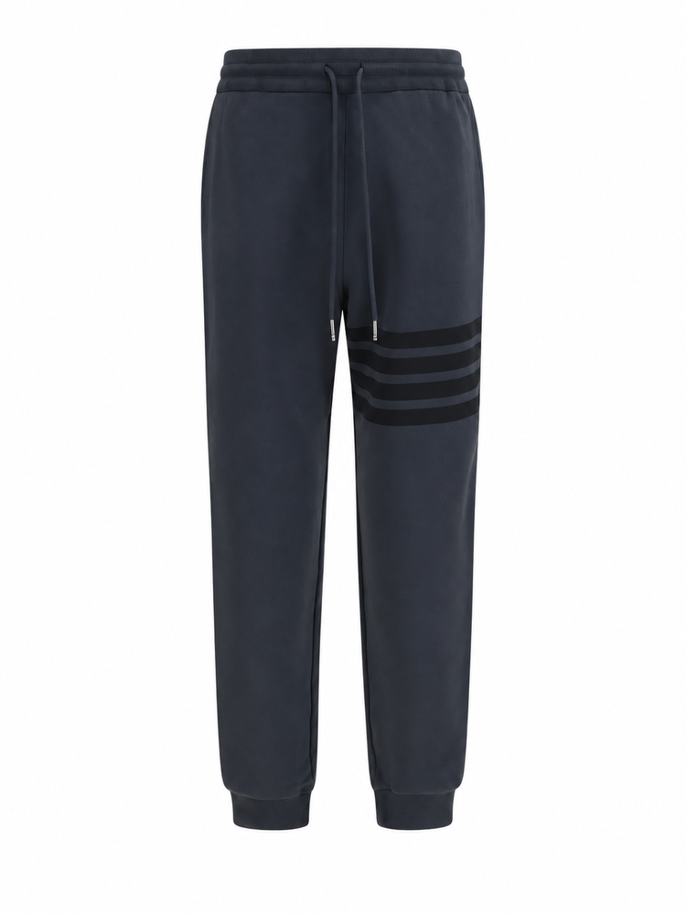 SWEATPANTS W/ TONAL 4 BAR IN GARMENT DYED LOOPBACK