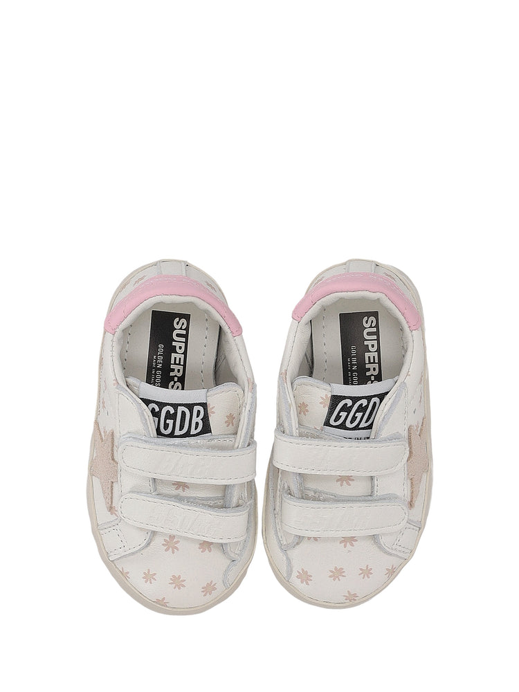 BABY SCHOOL NAPPA UPPER WITH PRINTS SUEDE STAR LEATHER HEEL