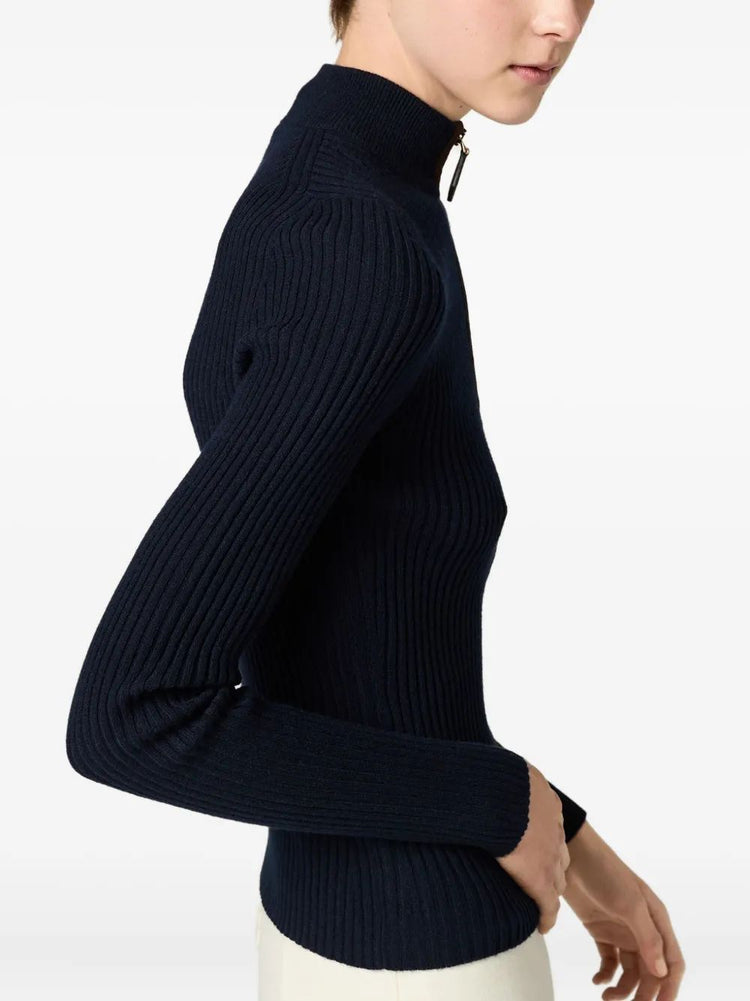 MAGLIERIA CASHMERE RIBS+PELLE F.12