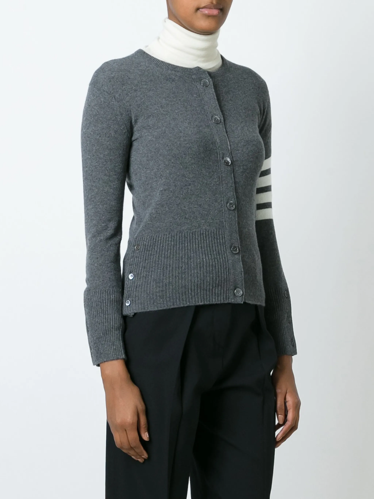 4-bar stripe cardigan