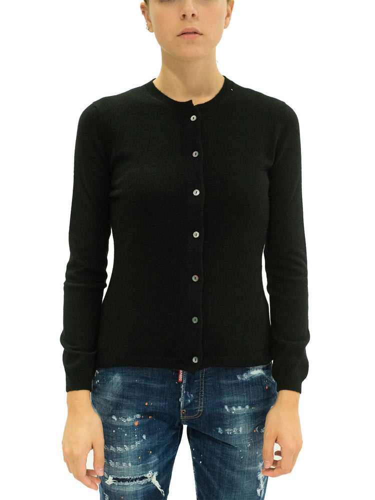 LA ROSE cardigan cashmere bordeaux