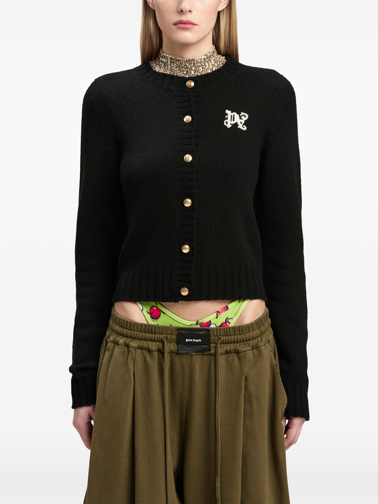 PA Monogram-intarsia cardigan