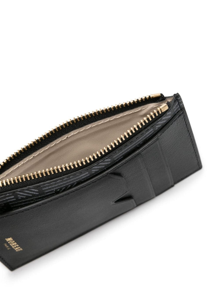 logo-stamp leather wallet