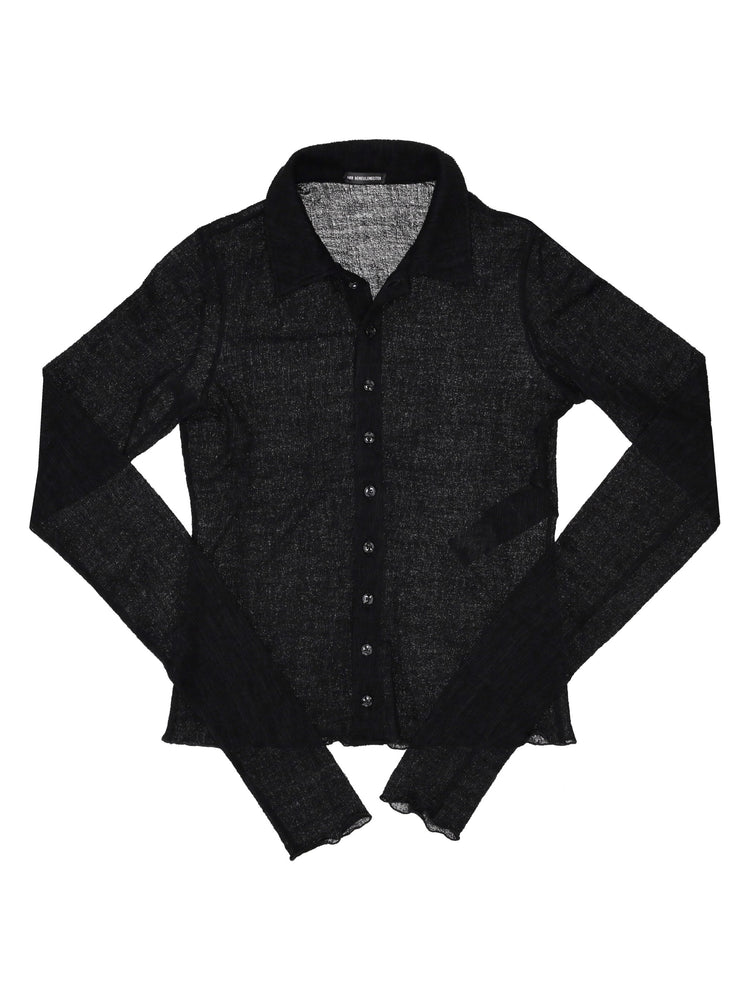 MELE SLIM FIT JERSEY SHIRT JACQUARD WOOL JERSEY