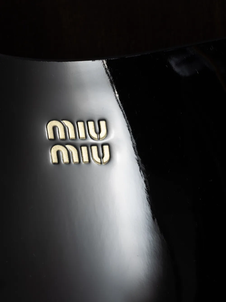 patent leather clogs