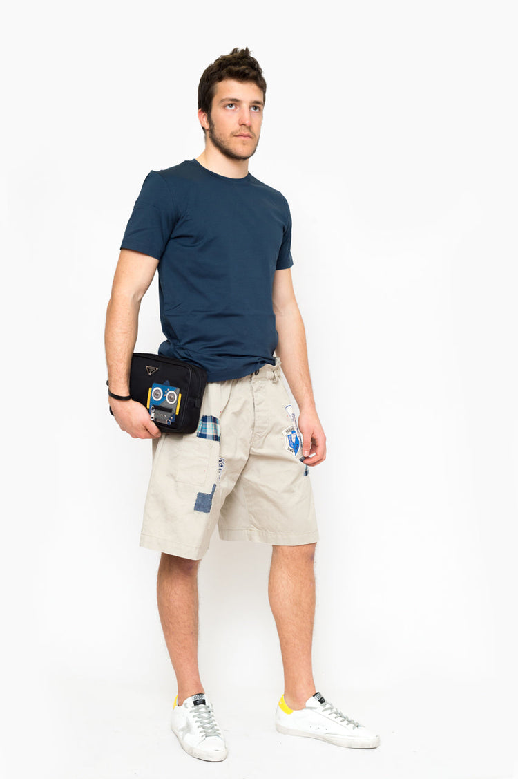 classic fitted t-shirt denim color