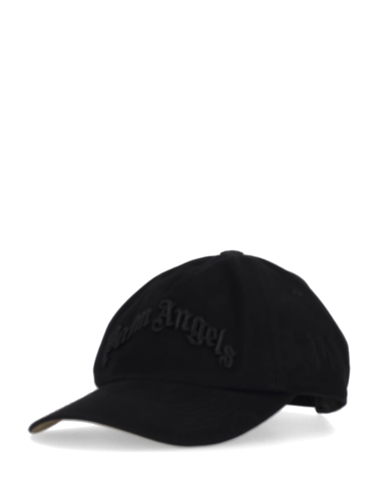 CURVED LOGO TONAL CAP BLACK - BLACK