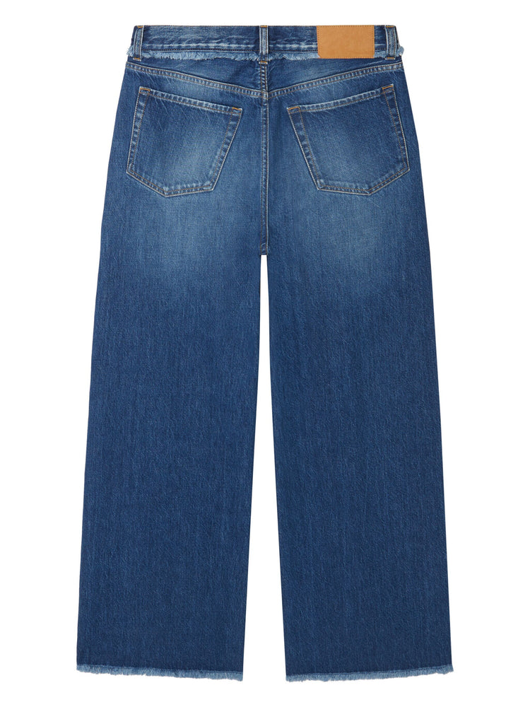 fringed jeans