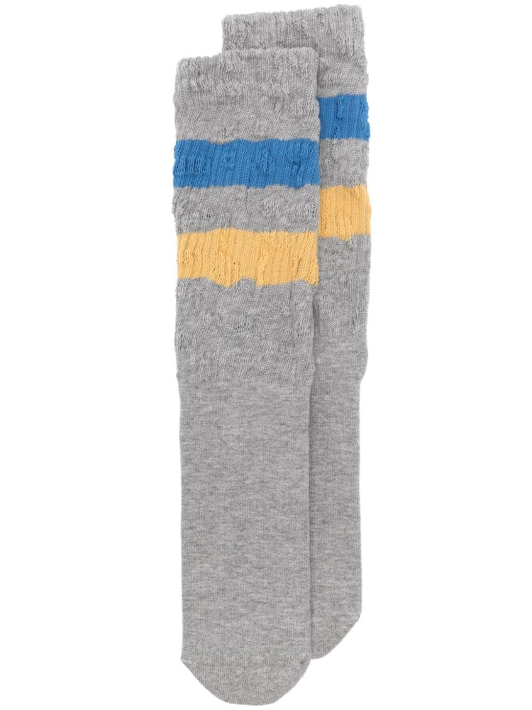 SOCKS HIGH RIB/STRIPES/RIPPED