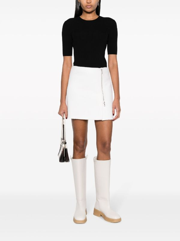 Leila ribbed-knit wool top