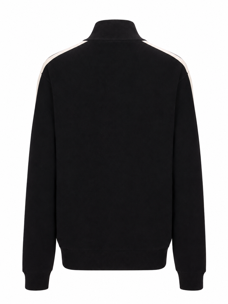 CLASSIC LOGO KNIT TRACK JKT DARK GREY -