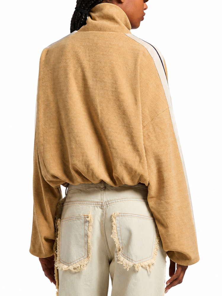 PALM TREE CHENILLE TRACK JACKET