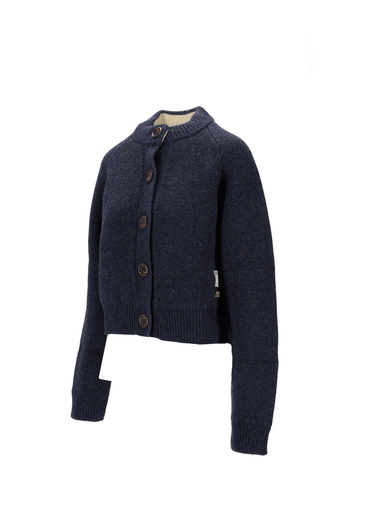 CREW NECK CARDIGAN