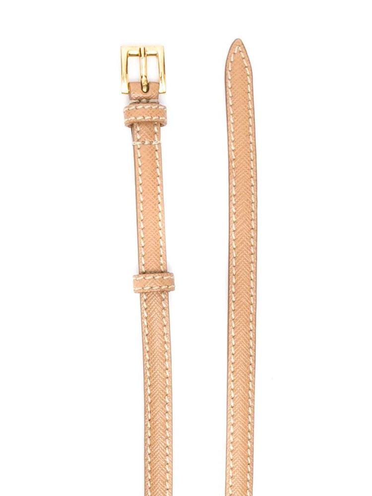PRADA contrast-stitching buckle-fastening belt