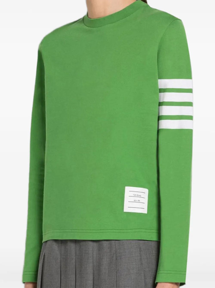 LONG SLEEVE TEE W/ ENGINEERED 4 BAR IN SUSTAINABLE JERSEY