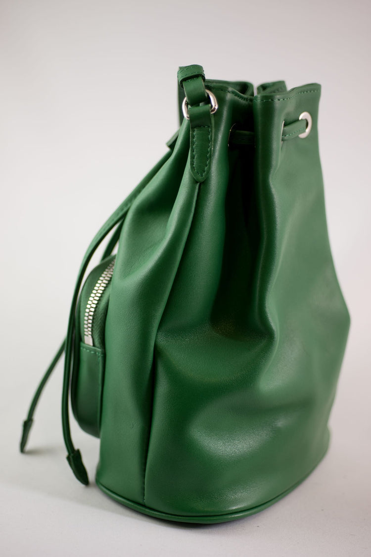 leather satchel bag red