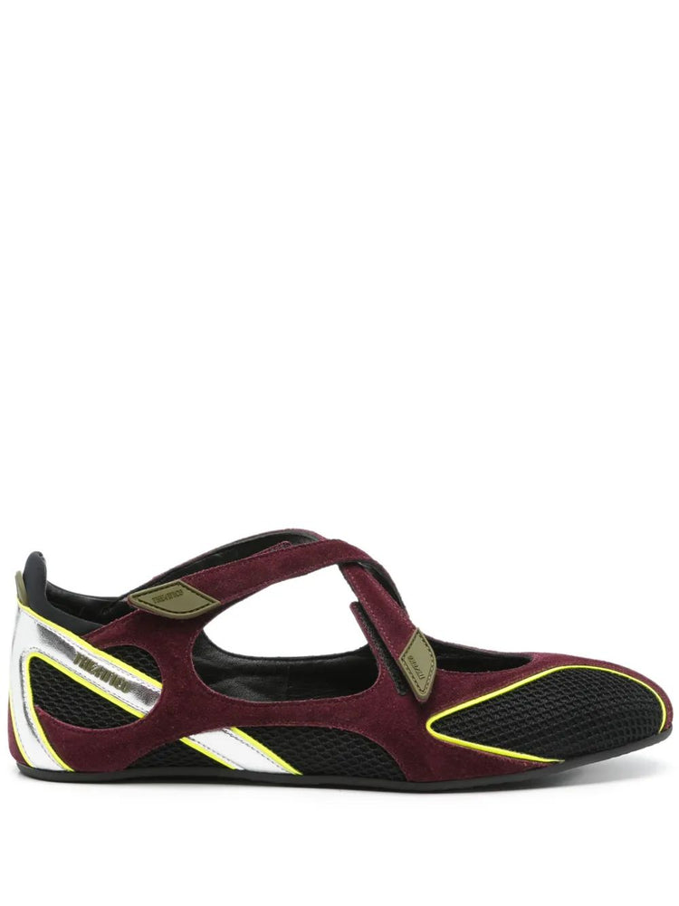 'Floor01' ballerina flat Multimateriali sintetici e pelle