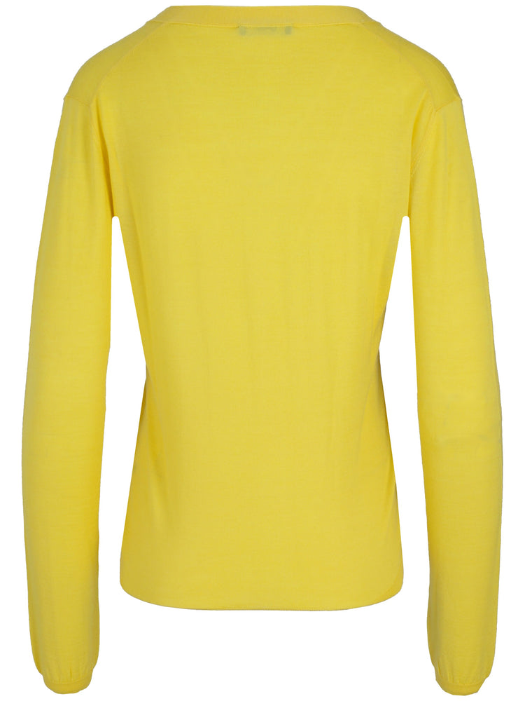 LA ROSE cashmere crop v-neck cardigan