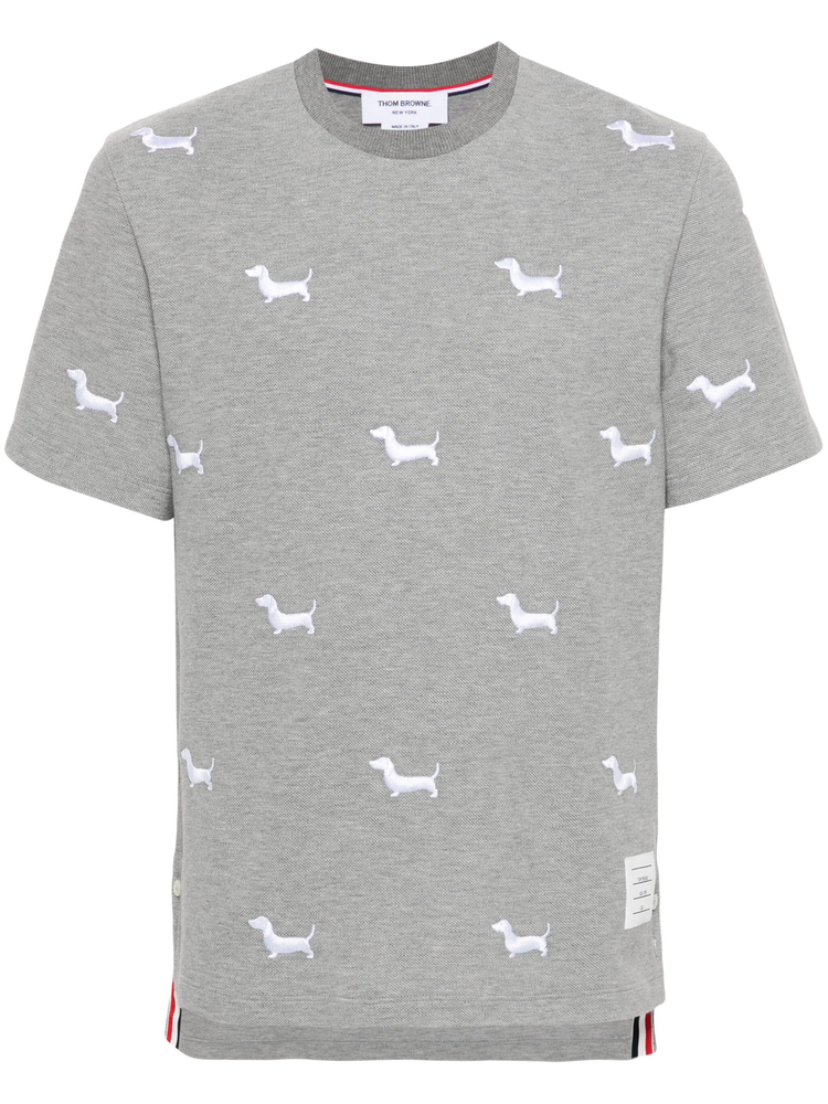 dog-embroidery T-shirt
