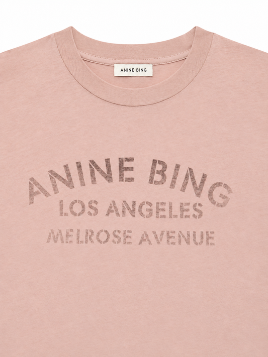IVAN LONG SLEEVE MELROSE STENCIL - WASHED BLUSHED