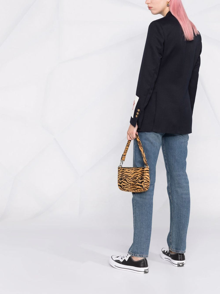 GOLDEN W'S DOUBLE BREASTED BLAZER COMPACT GABARDINE WOOL