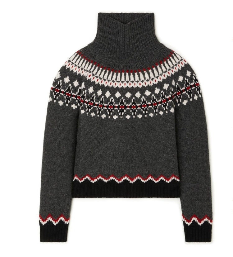 SWEET WINTER TURTLENECK CAMEL/MULTICOLOR