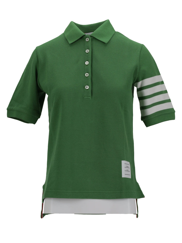 4-Bar short sleeved polo top