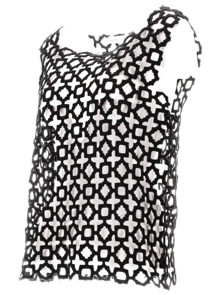 CARTA TANK - Geometric Lace Embroidery