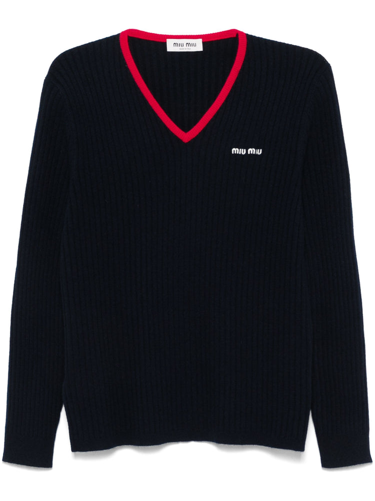 v neck cashmere sweater
