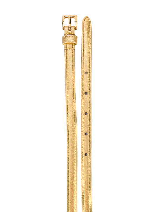 Prada belt gold 1 cm nappa