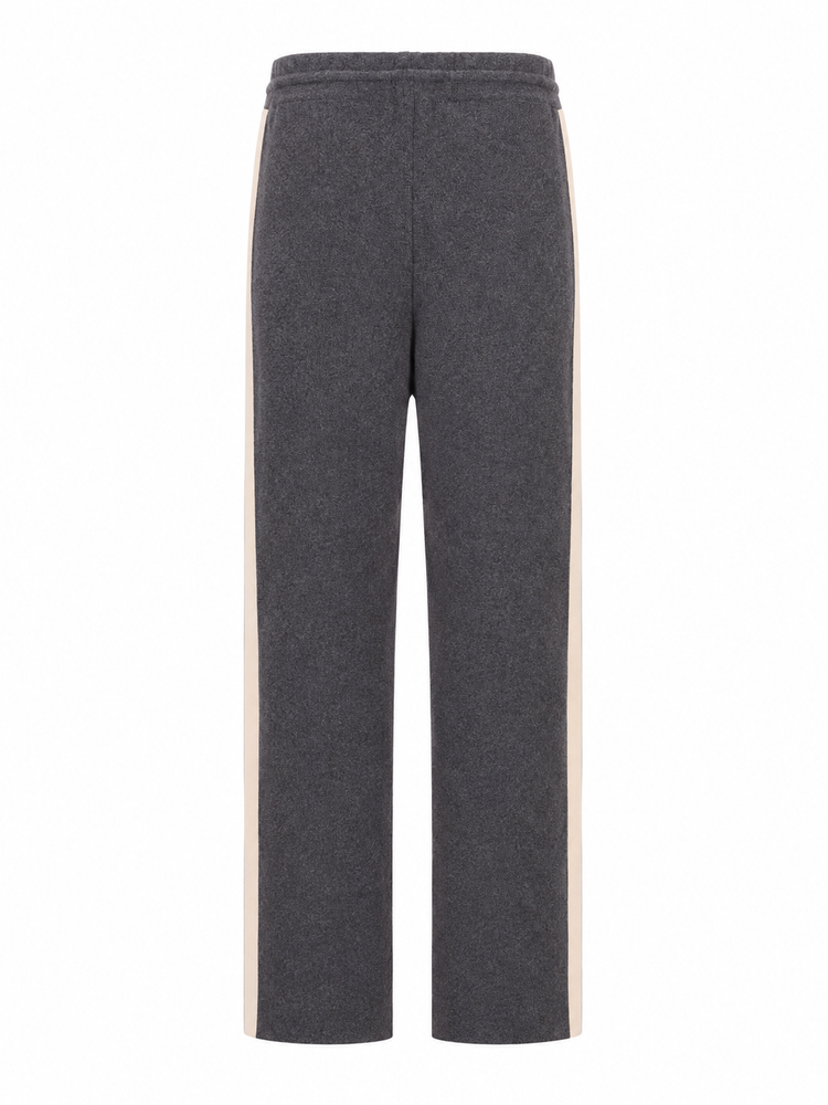 CLASSIC LOGO KNIT TRACK PANTS DARK GREY