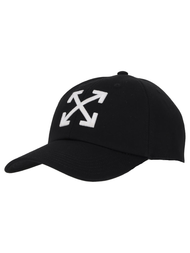 ARROW DRILL BASEBALL CAP BLACK - WHITE