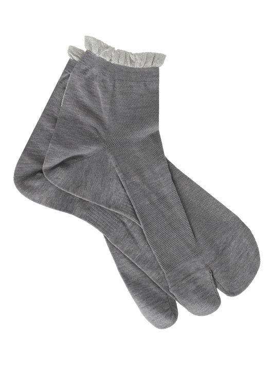 lurex and cotton tabi socks