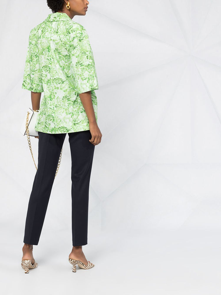 PAROSH tapered leg trousers