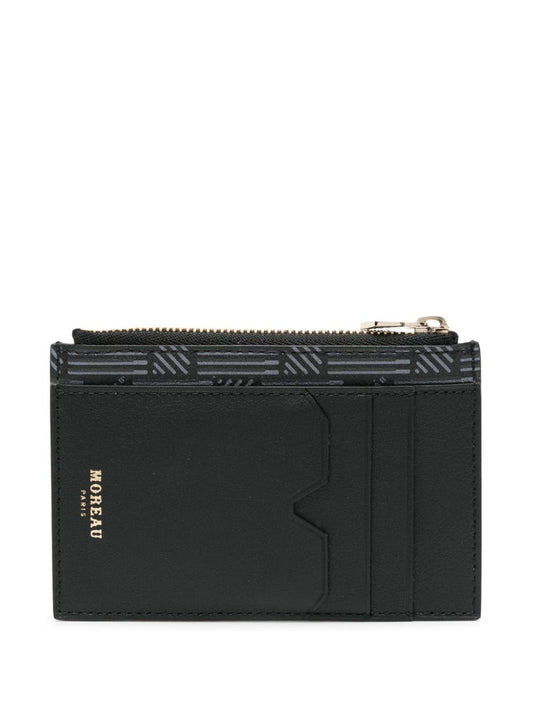logo-stamp leather wallet