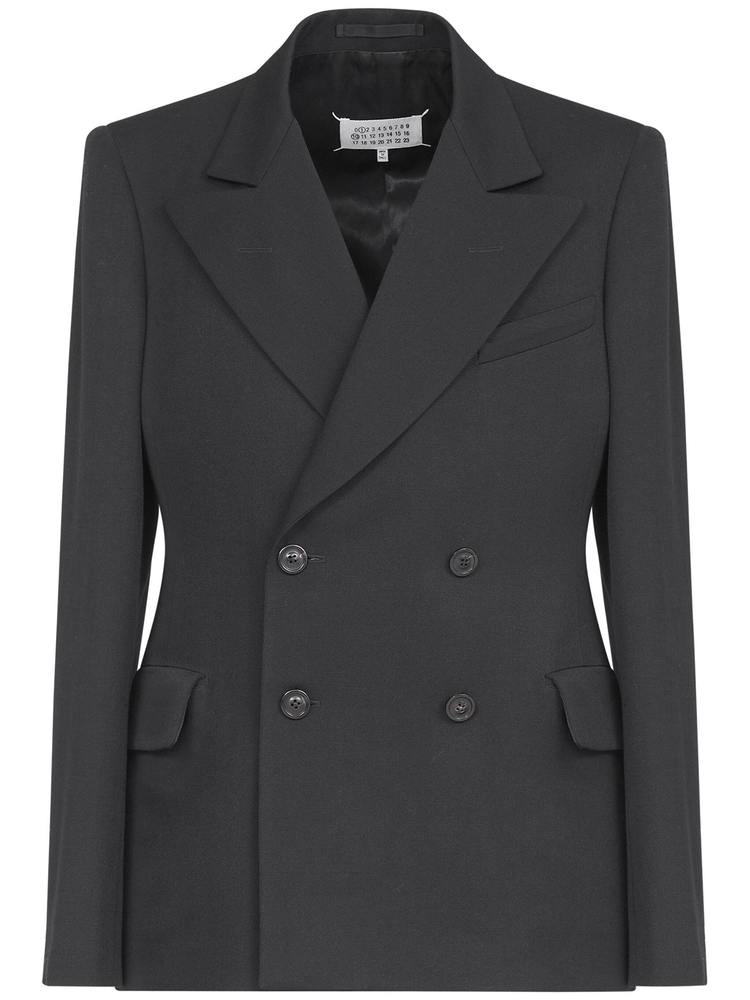 four-stitch wool blazer