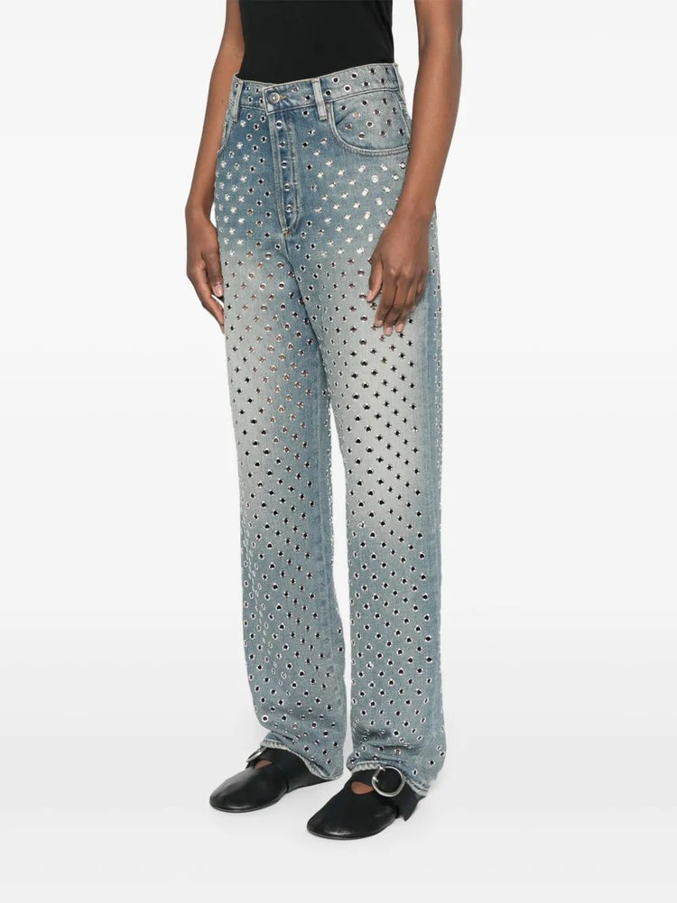 JOURNEY W'S PANT KIM SAND WASH ALL OVER EYELET