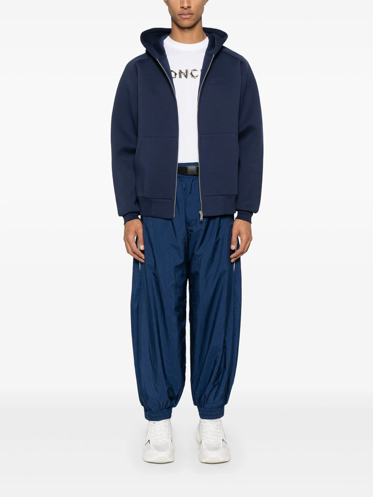 logo-debossed hoodie