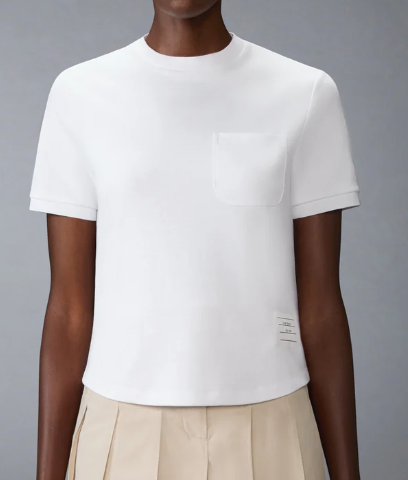 SHORT SLEEVE TEE IN COTTON MILANO