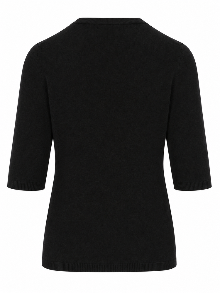 LA ROSE maglia 3/4 cashmere rosso