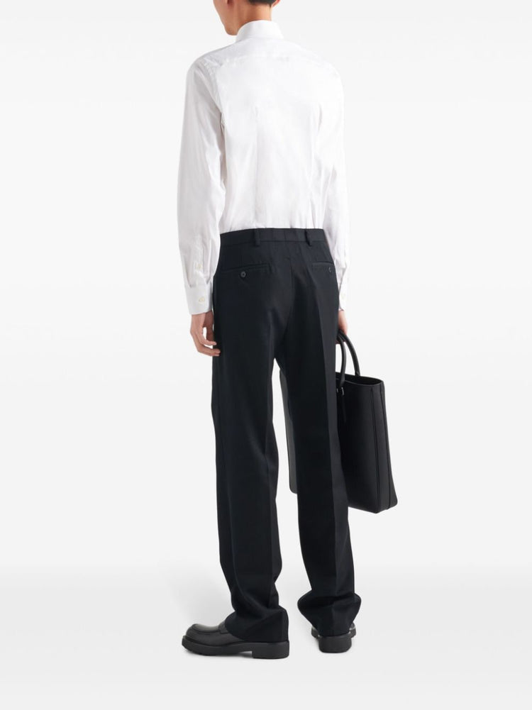 long-sleeve cotton shirt