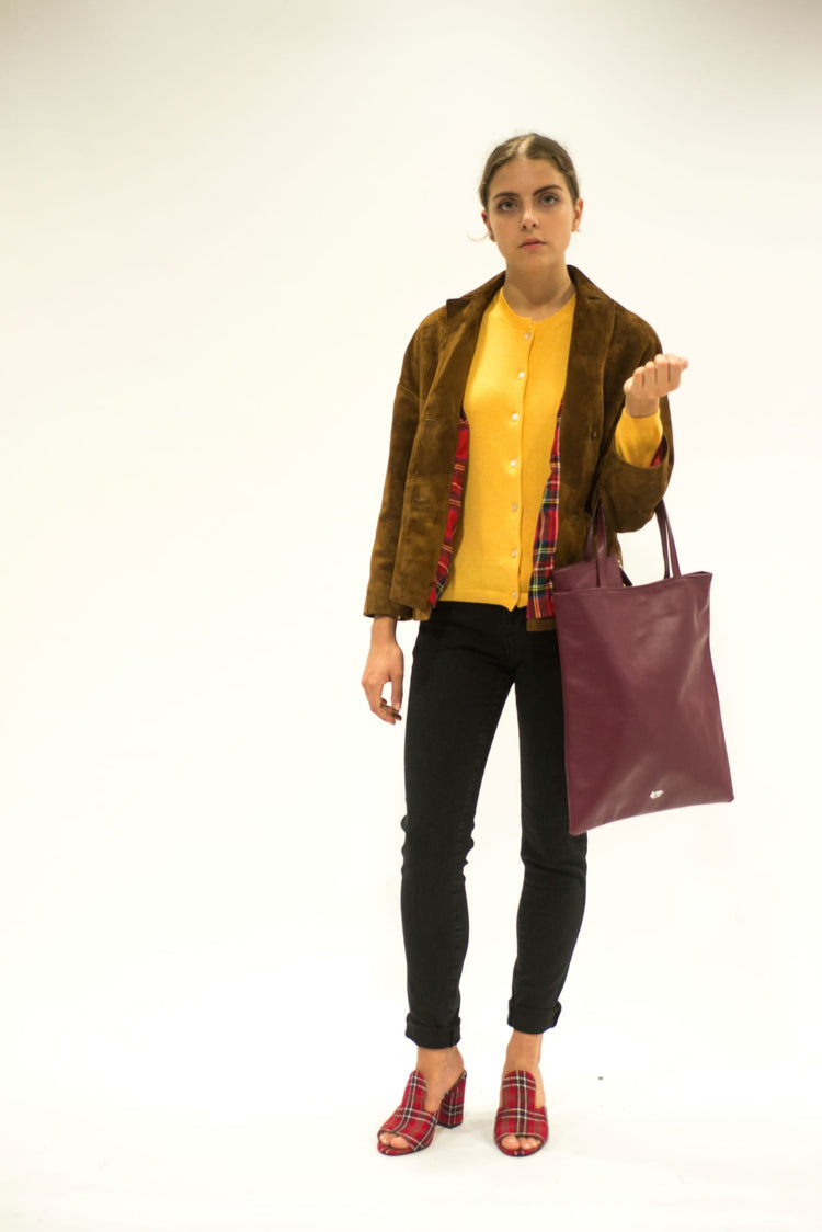 LA ROSE cardigan cashmere grigio melange