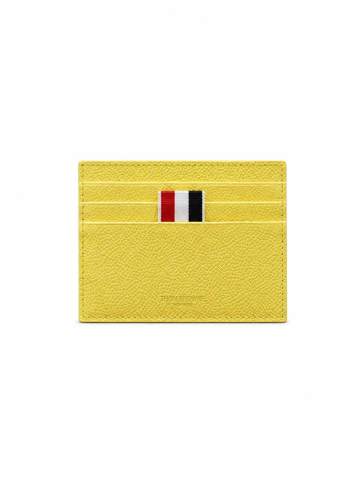 single pebbled-leather card holder